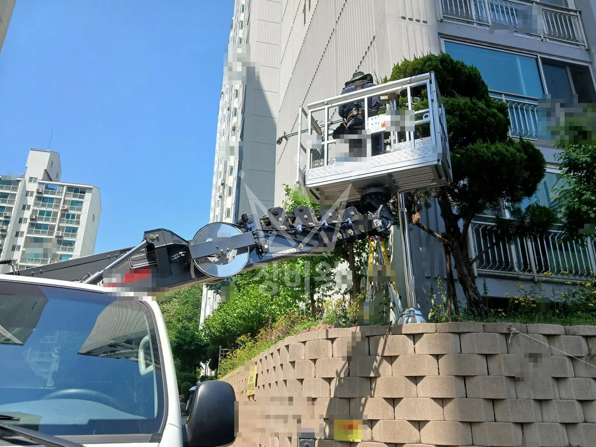 인천 남동구 만수동 1톤 스카이차 외곽 카메라 3대 장착 작업사진 3