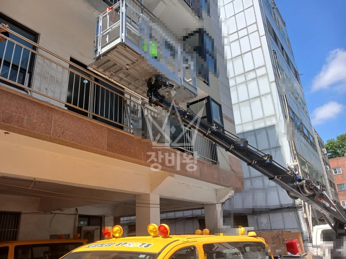 서울 강남구 개포동 1톤 스카이차 2층-비닐막설치 작업사진 2