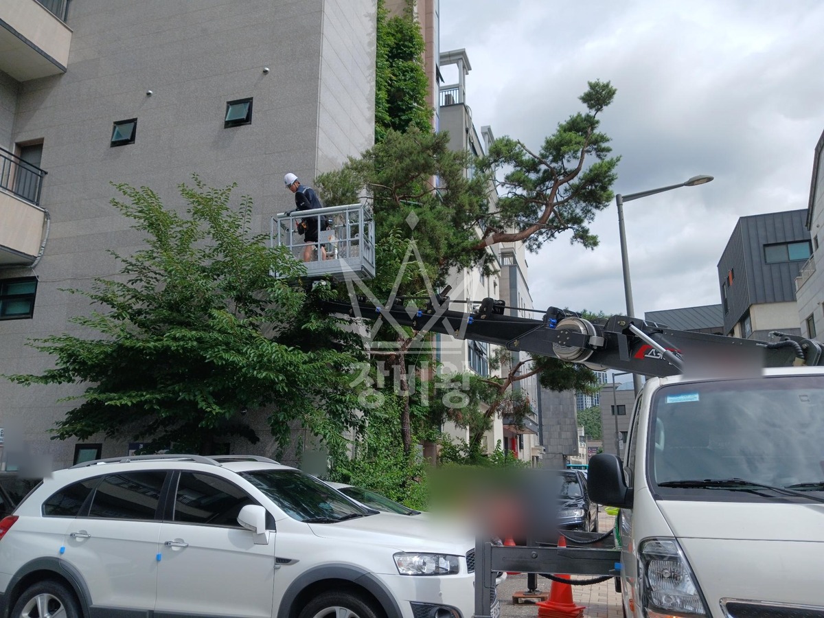 경기 광주시 경안동 1톤 스카이차 카메라 교체 작업사진 1
