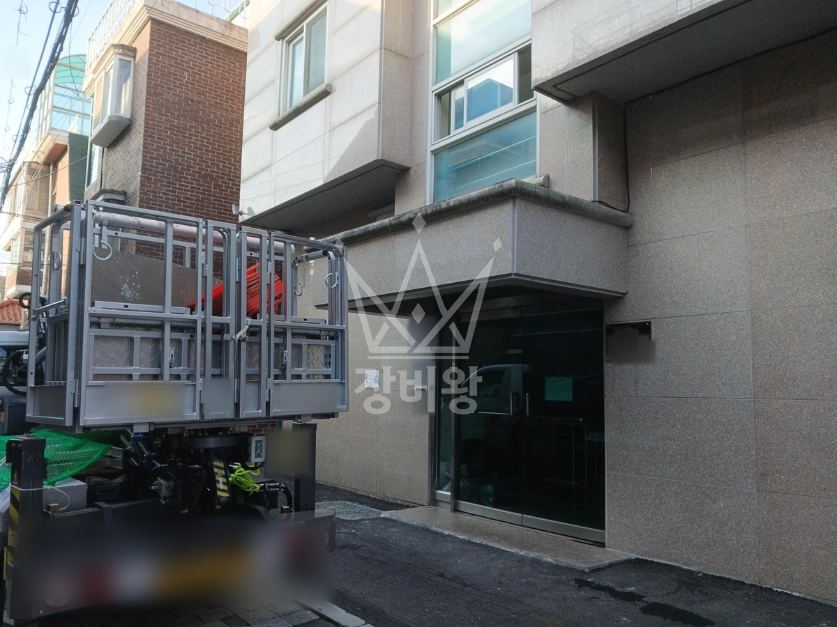 서울 성북구 석관동 1톤 스카이차 작업 현장 도착사진
