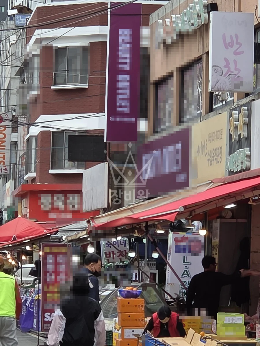 인천 미추홀구 주안동 3.5톤 스카이차 간판철거 및 간판설치  작업완료사진 1