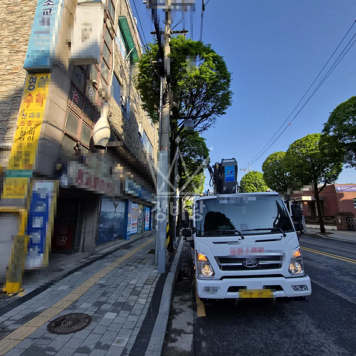 경기 수원시 장안구 3.5톤 스카이차 작업 현장 도착사진