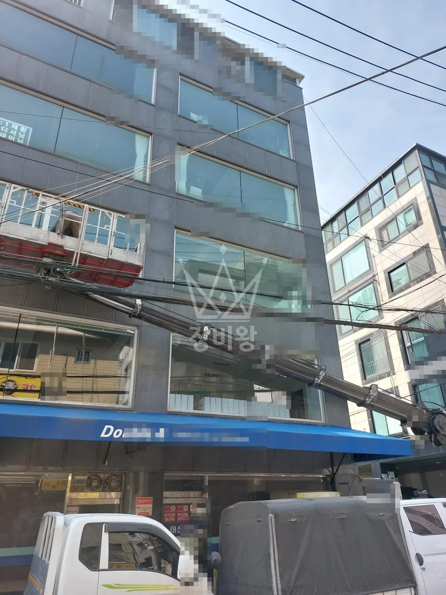 서울 강남구 역삼동 3.5톤 스카이차 창문 실측 작업완료사진 1