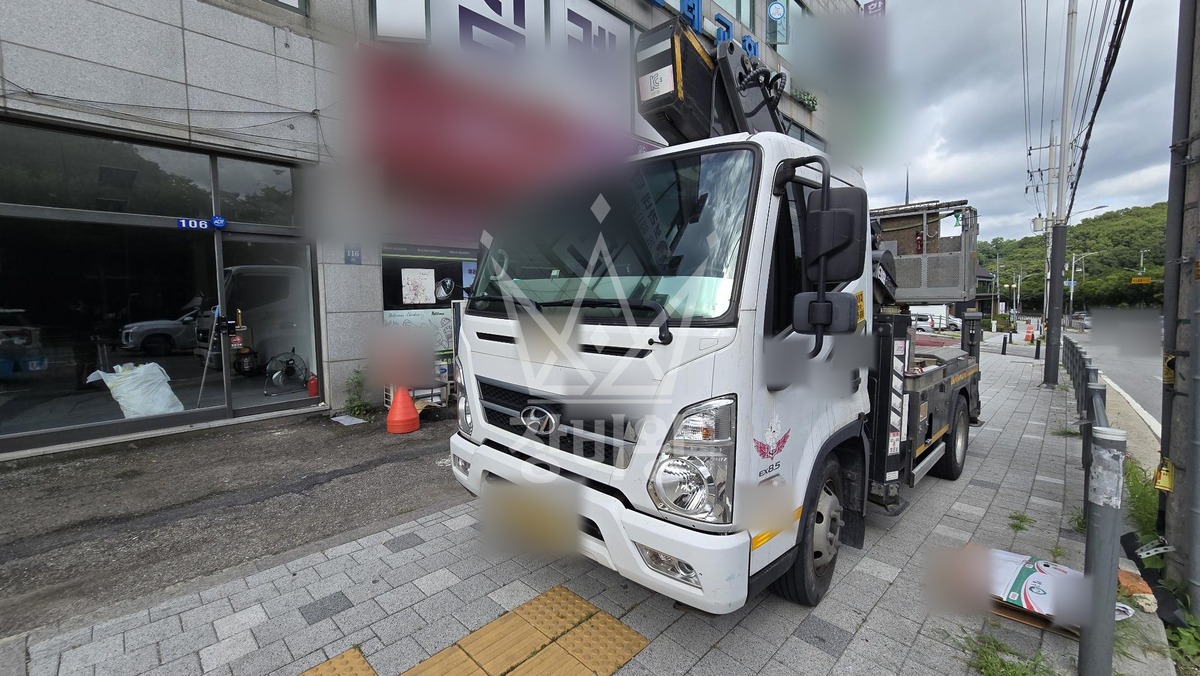 경기 용인시 기흥구 보라동 3.5톤 스카이차 선팅 작업사진 1