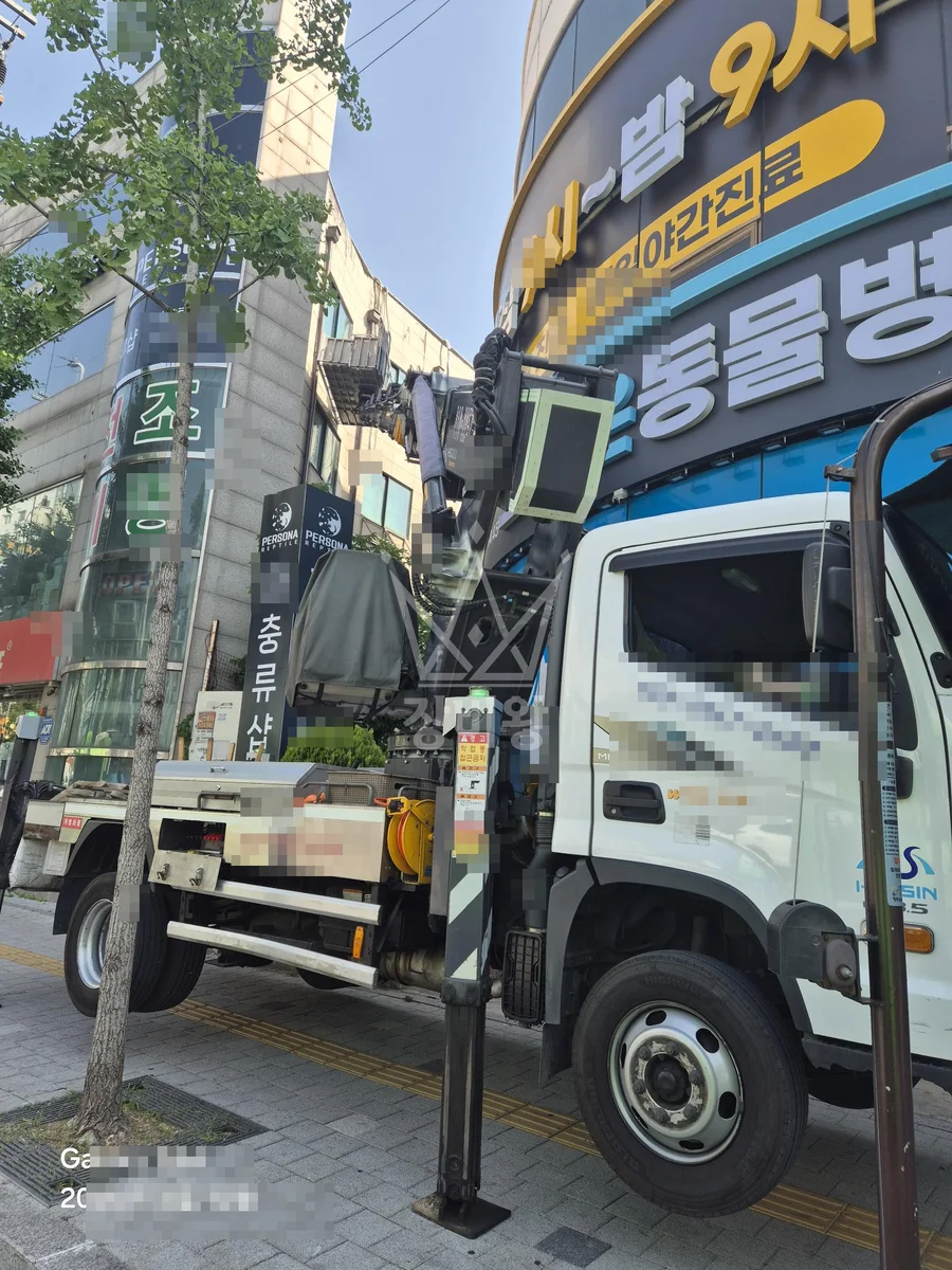 서울 노원구 상계동 3.5톤 스카이차 앙카 자리 실리콘 작업 작업사진 2