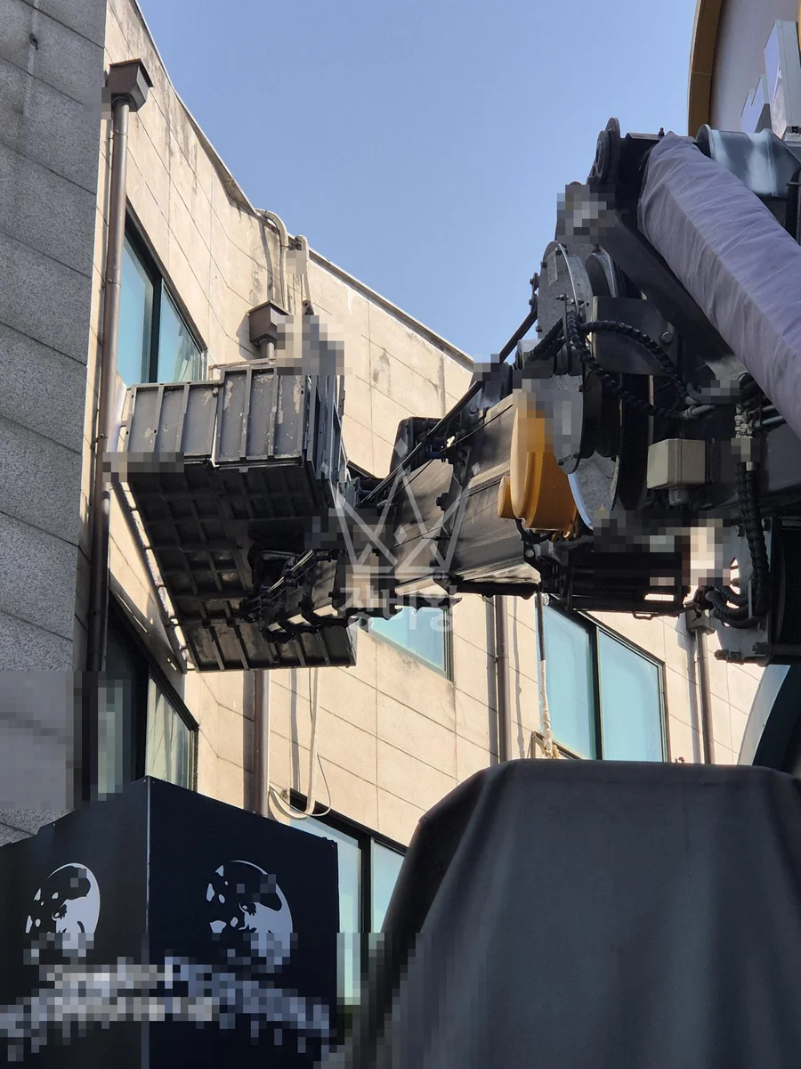 서울 노원구 상계동 3.5톤 스카이차 앙카 자리 실리콘 작업 작업사진 3