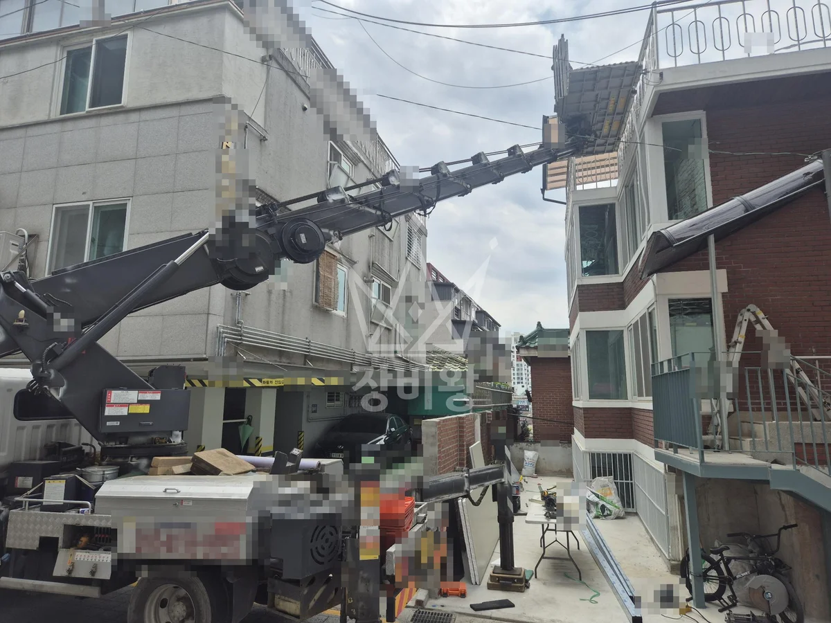 서울 강서구 공항동 3.5톤 스카이차 렉산 시공 작업사진 3