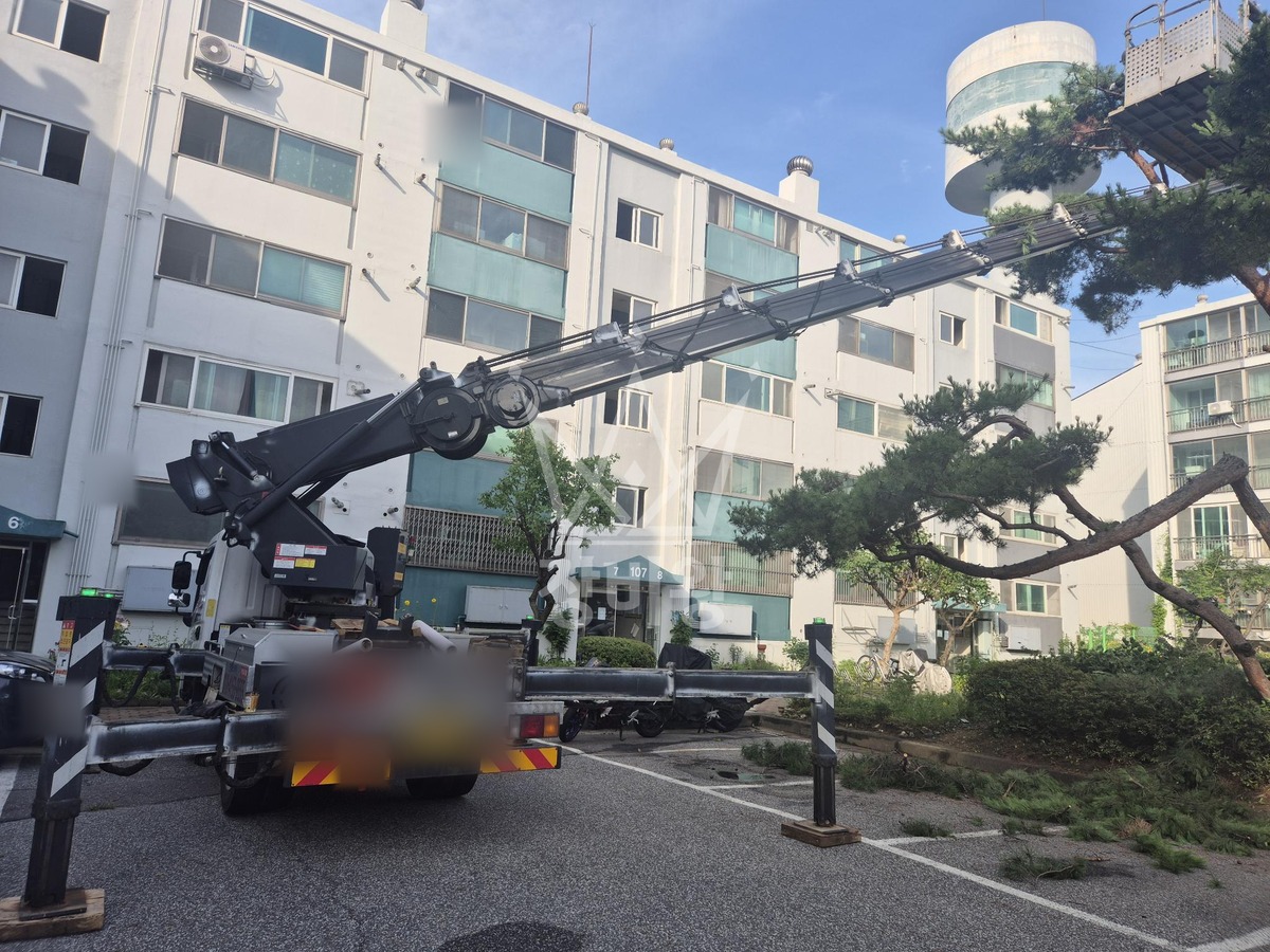 인천 연수구 연수동 3.5톤 스카이차 작업 현장 도착사진