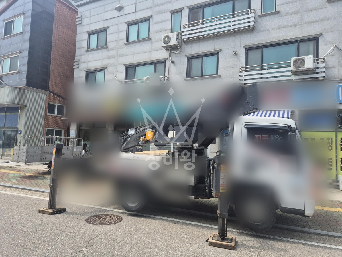 경기 화성시 만세구 향남읍 3.5톤 스카이차 작업 현장 도착사진