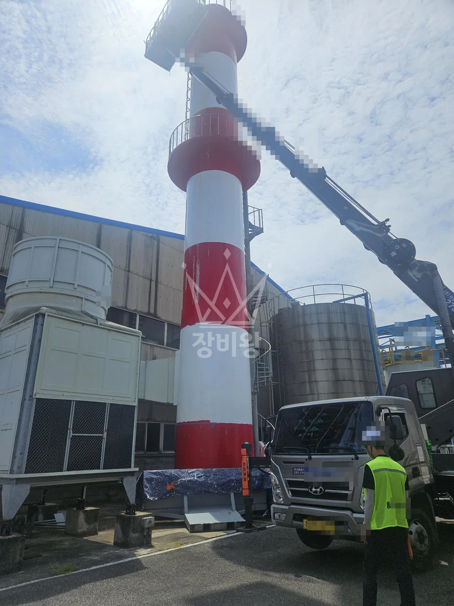 전북 완주군 봉동읍 3.5톤 스카이차 외벽페인트 작업사진 1