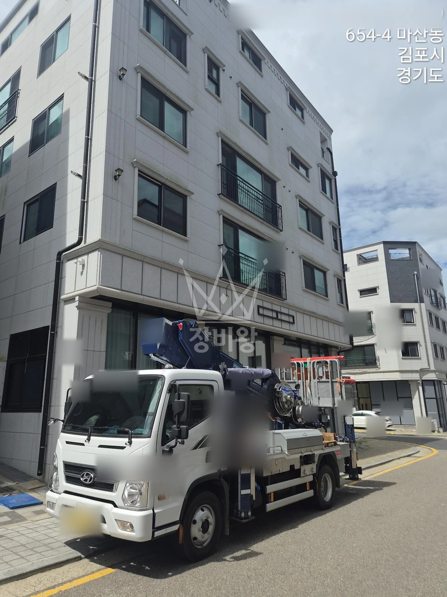 경기 김포시 마산동 3.5톤 스카이차 자재양중 작업완료사진 1