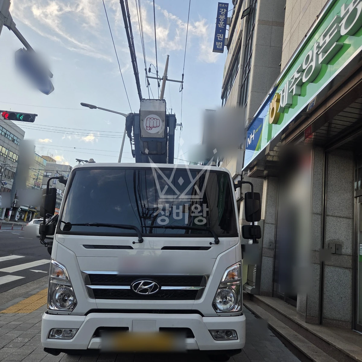 제주 제주시 이도이동 2.5톤 스카이차 작업 현장 도착사진