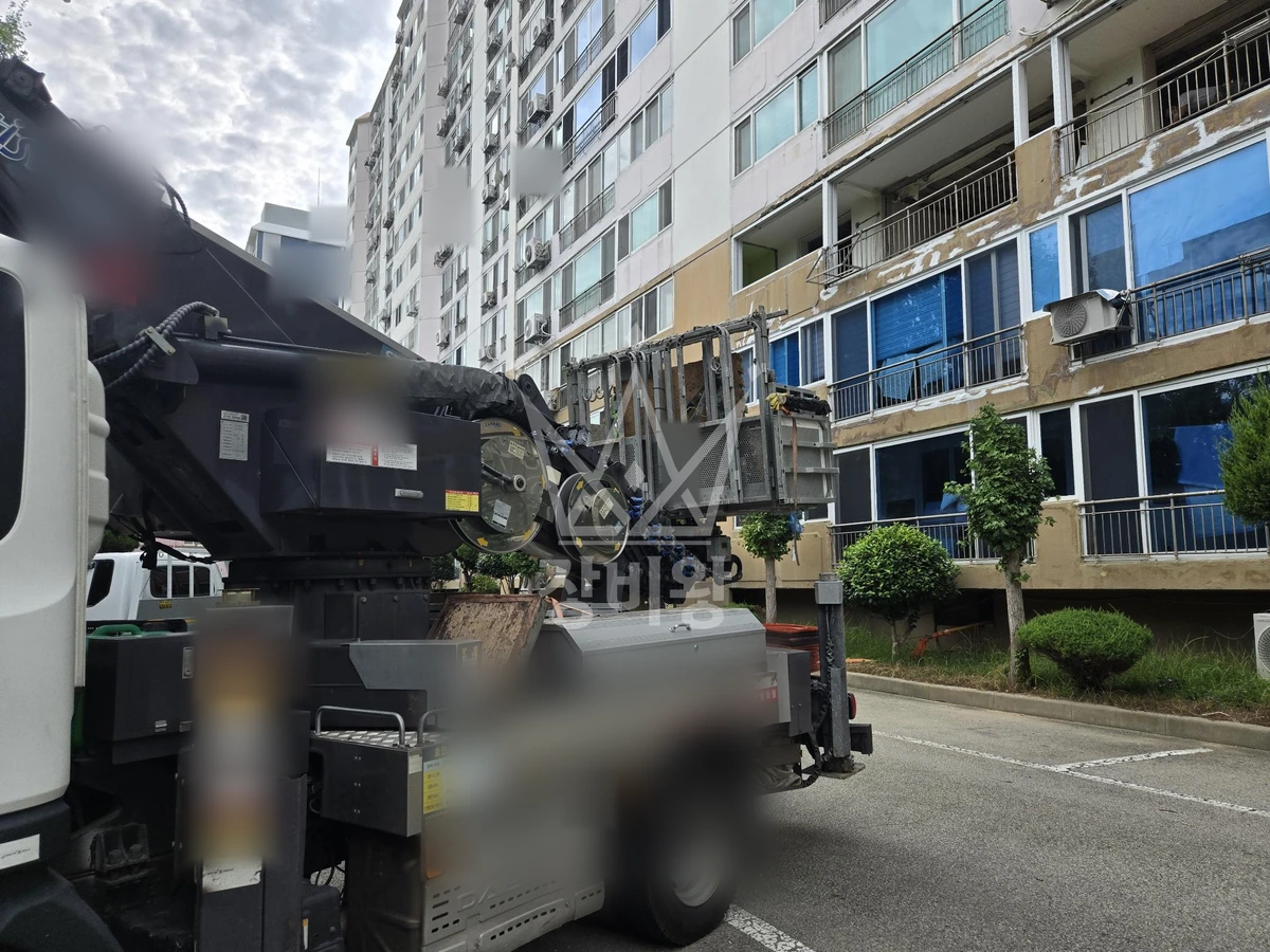 전남광주 목포시 산정동 3.5톤 스카이차 샤시내림/시공 작업완료사진 1