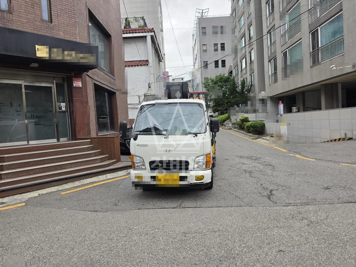 서울 서초구 방배동 2.5톤 스카이차 작업 현장 도착사진