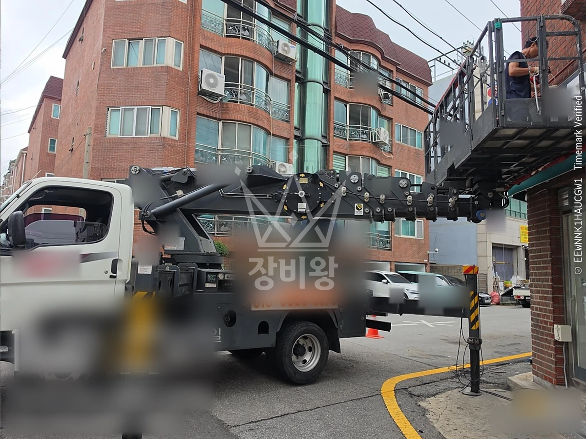 서울 용산구 한남동 2.5톤 스카이차 cctv 설치 작업완료사진 1