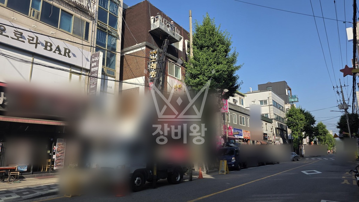 인천 미추홀구 용현동 2.5톤 스카이차 외벽보수 작업사진 2