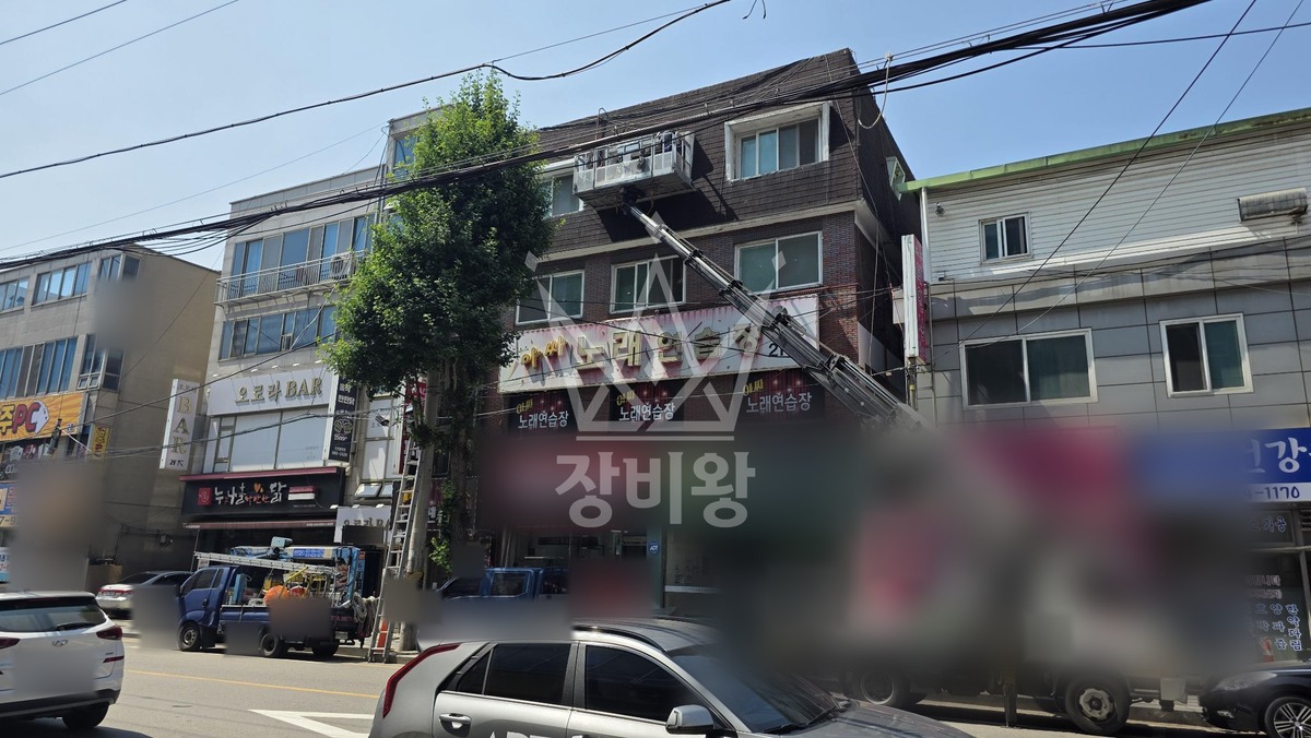 인천 미추홀구 용현동 2.5톤 스카이차 외벽보수 작업완료사진 1