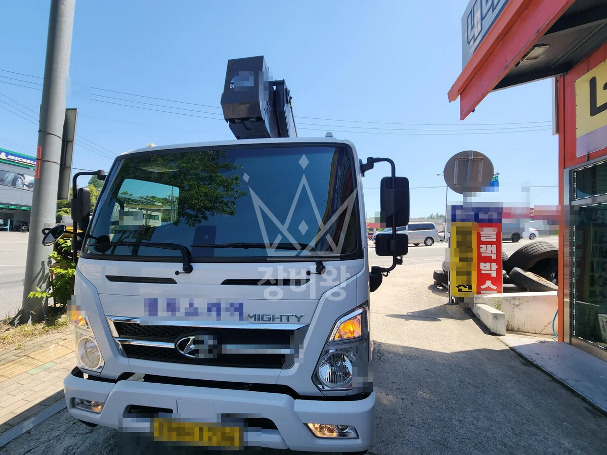 광주 광산구 도천동 3.5톤 스카이차 외벽전구 교체 작업완료사진 1
