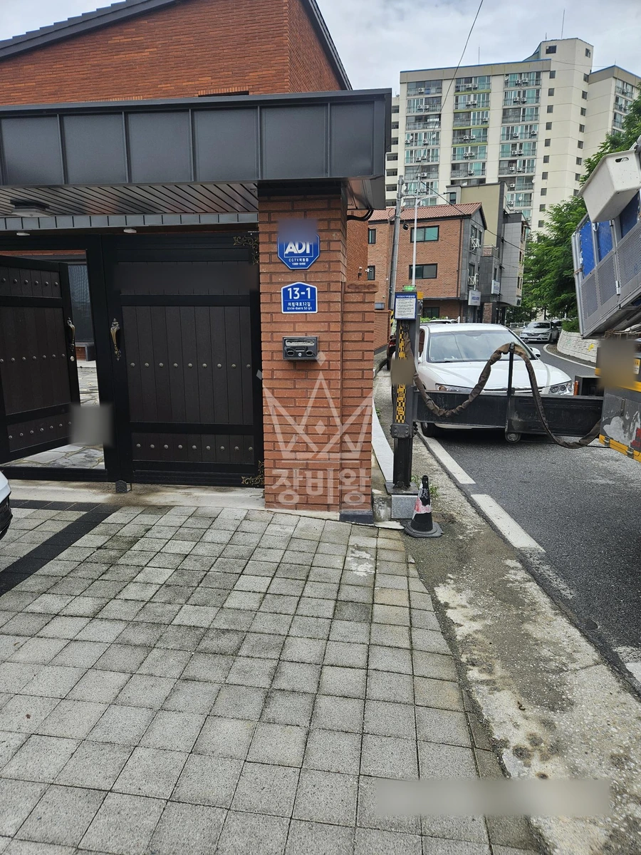 충북 제천시 청전동 3.5톤 스카이차 작업 현장 도착사진