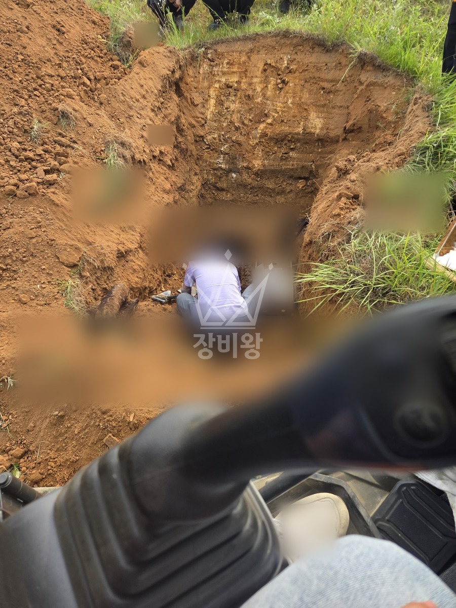 경기 화성시 효행구 포크레인(굴착기) 파묘작업 작업사진 1