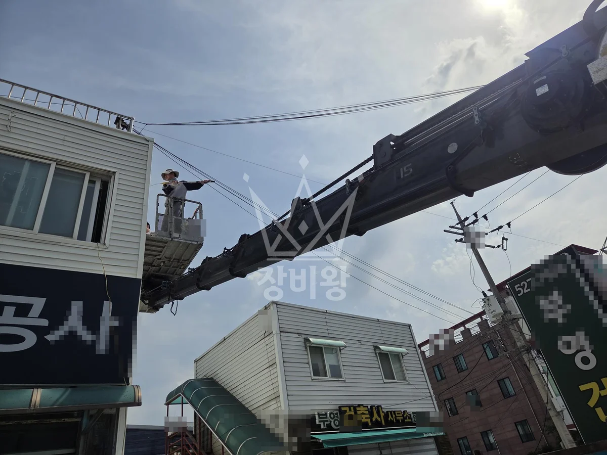 경기 남양주시 진접읍 3.5톤 스카이차 페인트작업 작업사진 3