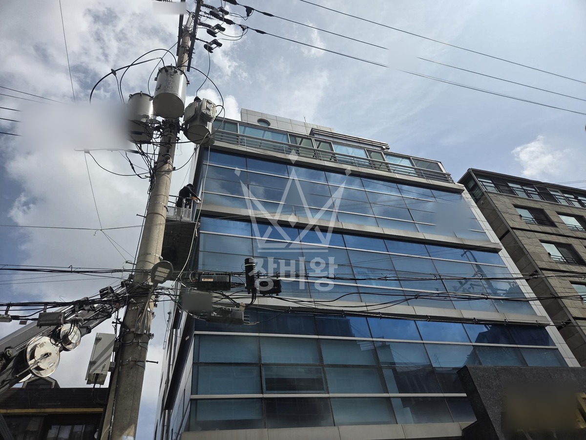 서울 강남구 신사동 3.5톤 스카이차 실리콘 작업사진 2
