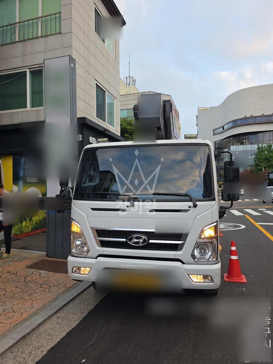 경기 성남시 분당구 서현동 3.5톤 스카이차 작업 현장 도착사진