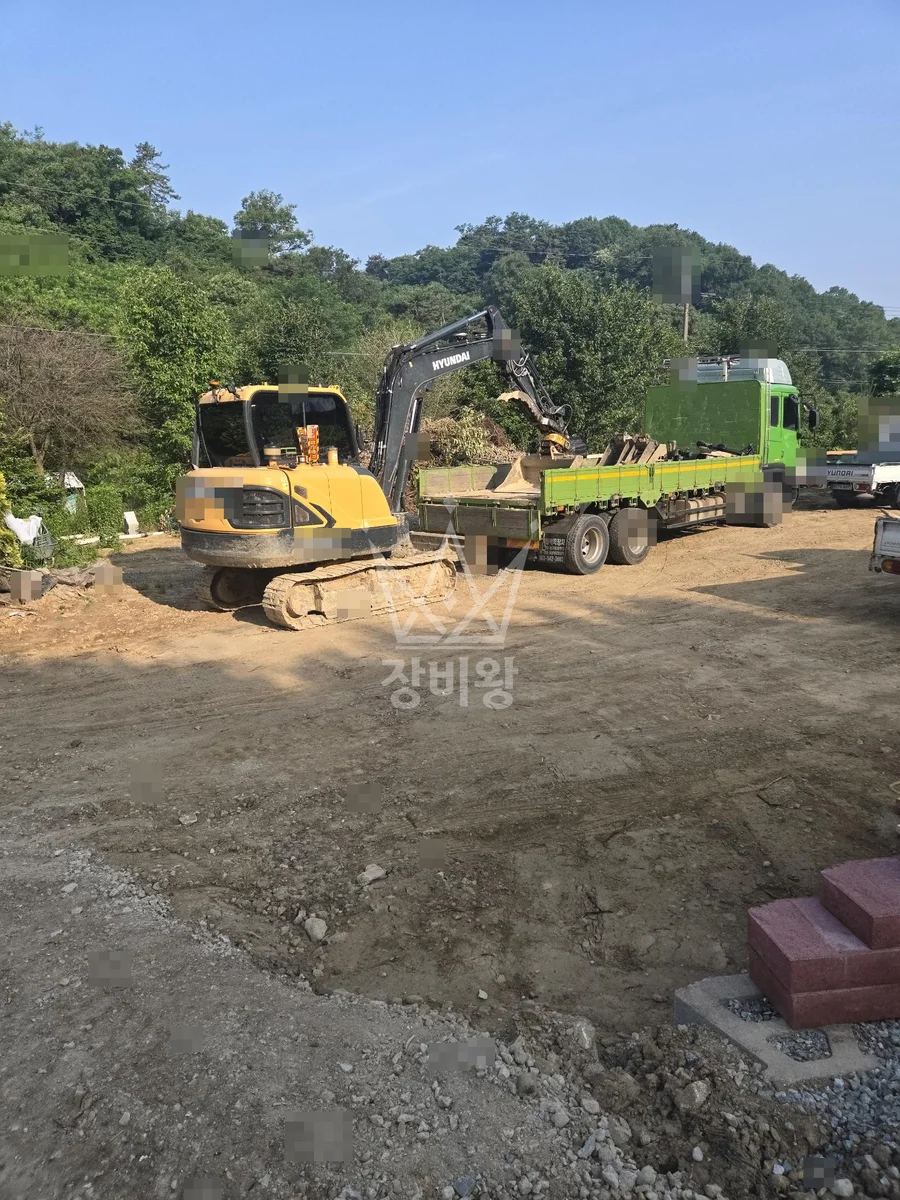 충북 청주시 서원구 포크레인(굴착기) 작업 현장 도착사진