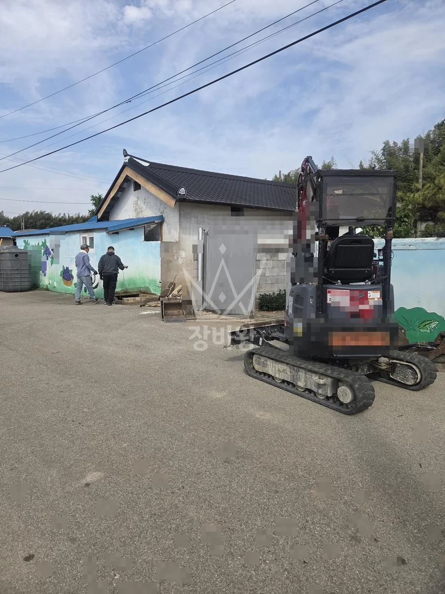 전북 고창군 대산면 포크레인(굴착기) 정화조 매설 작업사진 1