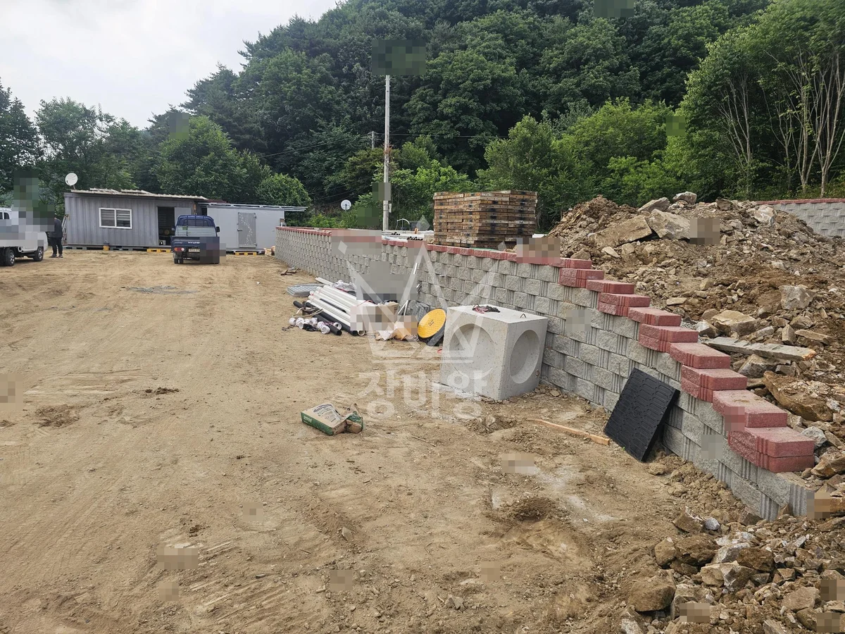 충북 청주시 서원구 포크레인(굴착기) 배수로작업 작업완료사진 1