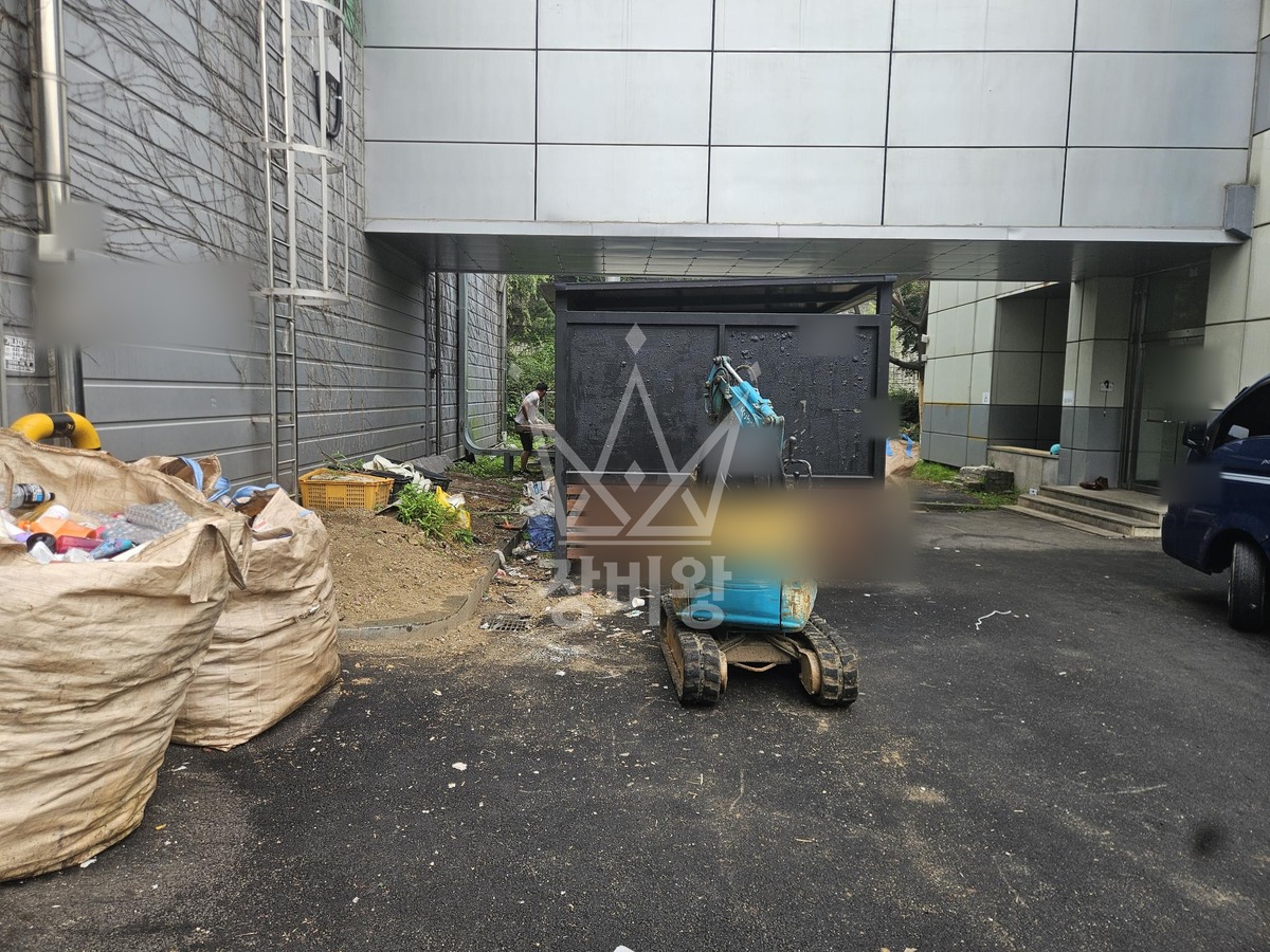 경기 광명시 소하동 포크레인(굴착기) 작업 현장 도착사진