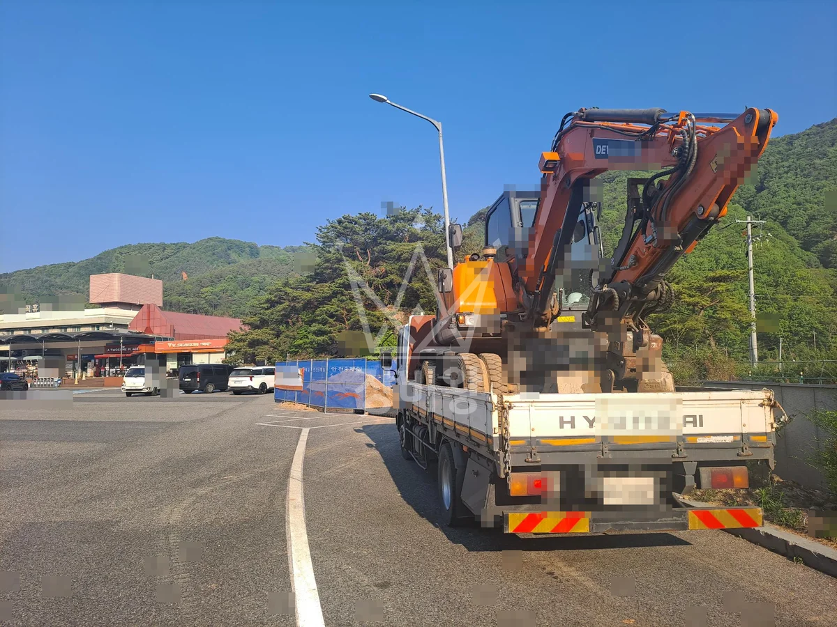 충남 논산시 벌곡면 굴착기(포크레인) 작업 현장 도착사진