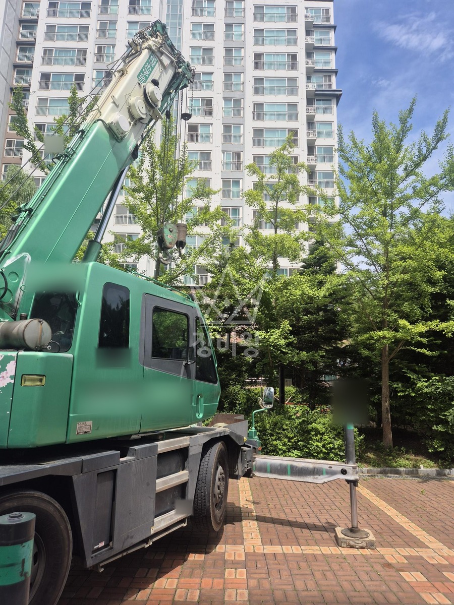 경기 김포시 장기동 13톤 크레인 작업 현장 도착사진