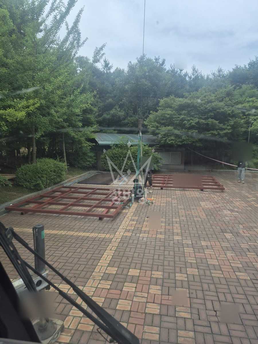 경기 김포시 장기동 13톤 크레인 중량물 안착 작업사진 3