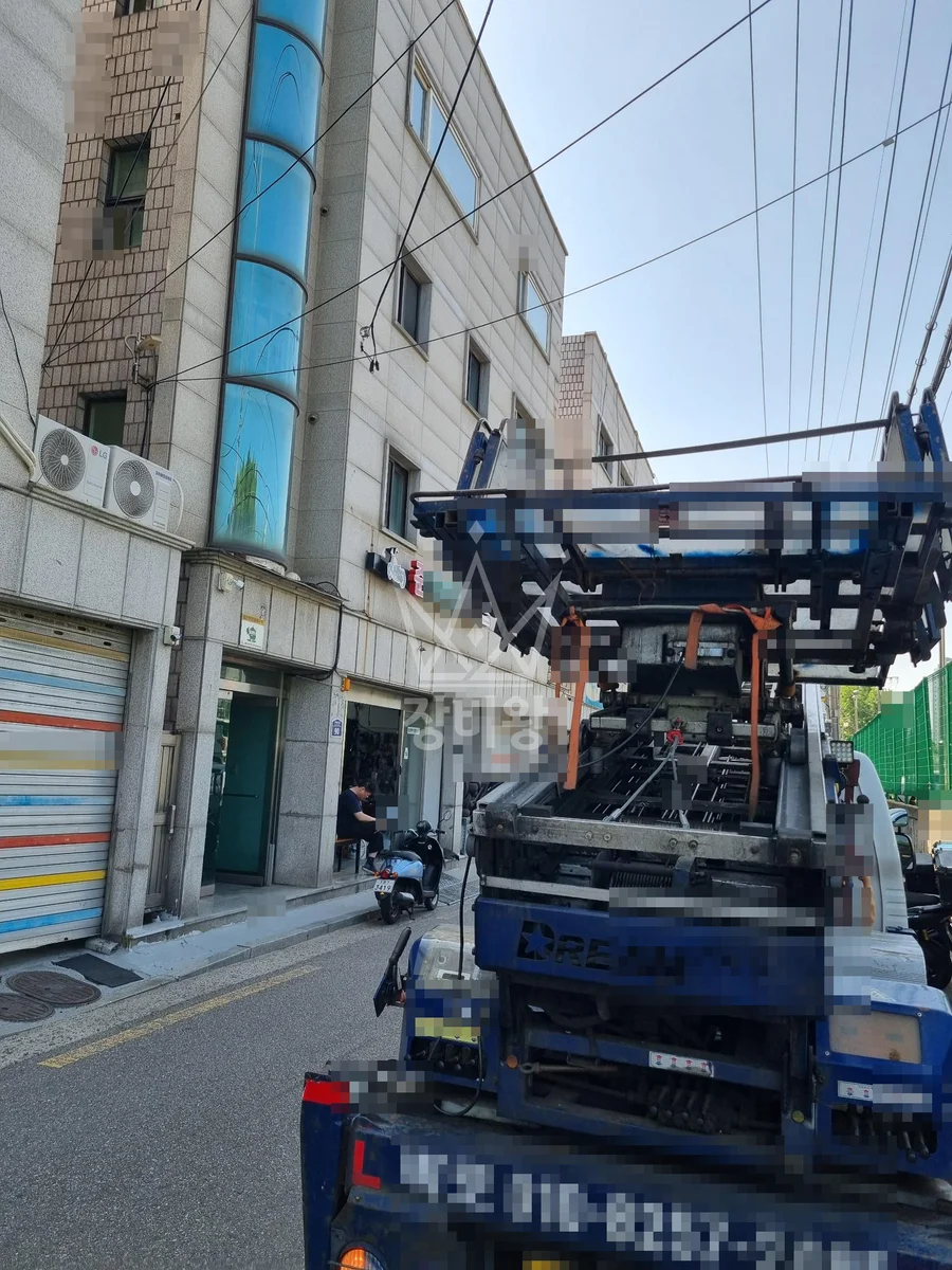 서울 구로구 개봉동 1톤 사다리차 작업 현장 도착사진