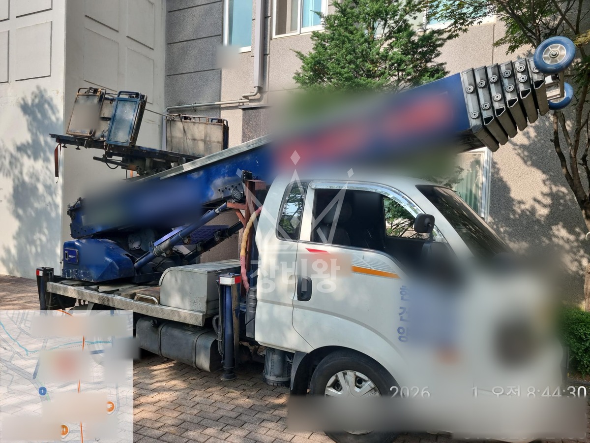 서울 은평구 진관동 1톤 사다리차 파이프외 자재양중 작업완료사진 1