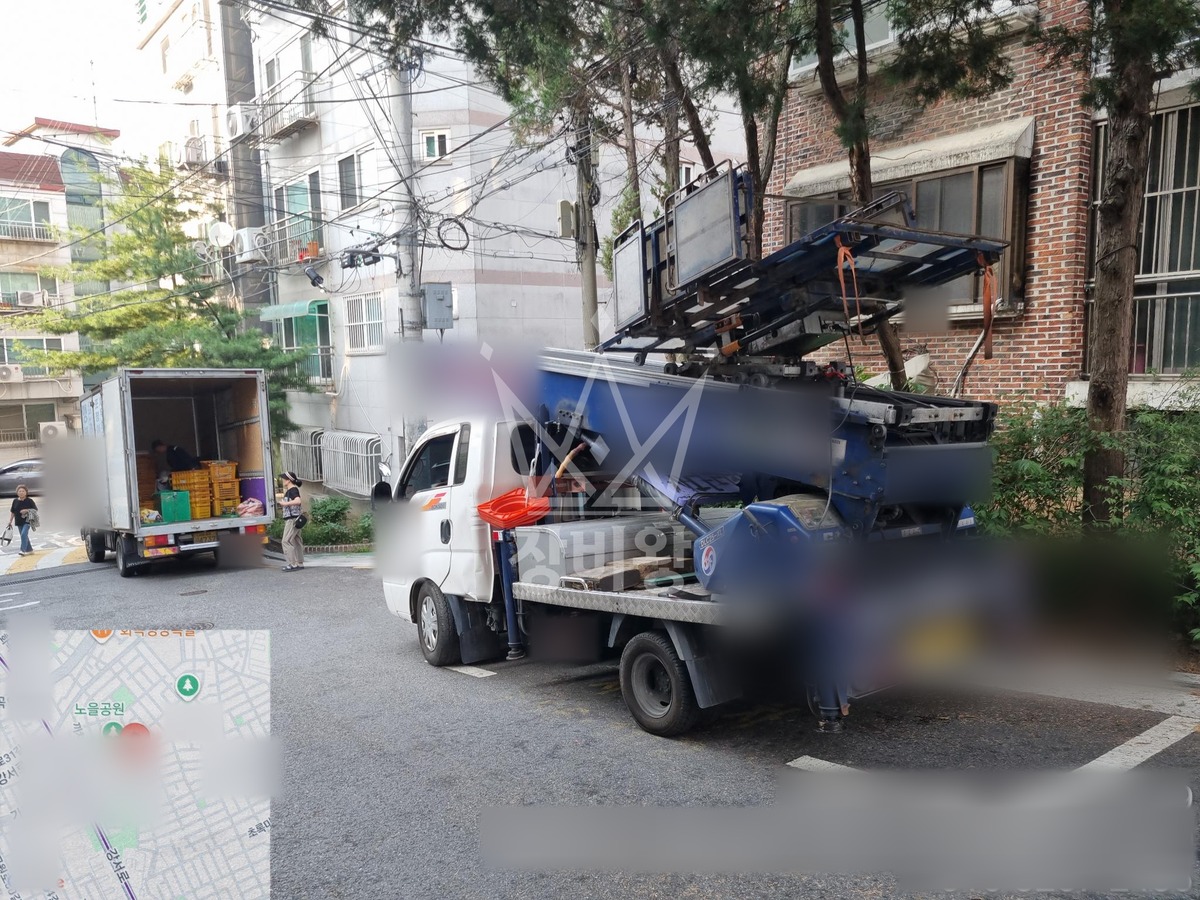 서울 강서구 화곡동 1톤 사다리차 이삿짐 작업완료사진 1