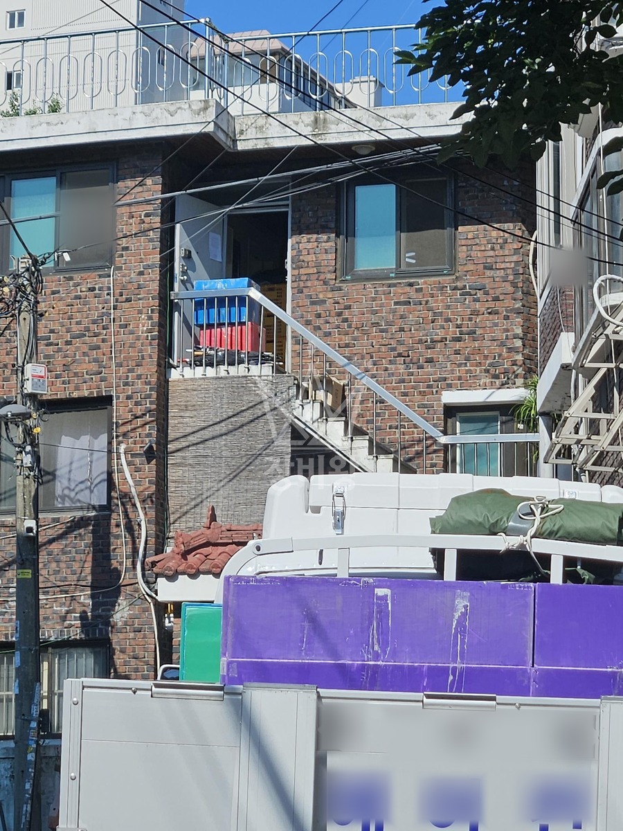 서울 양천구 신정동 1톤 사다리차 작업 현장 도착사진