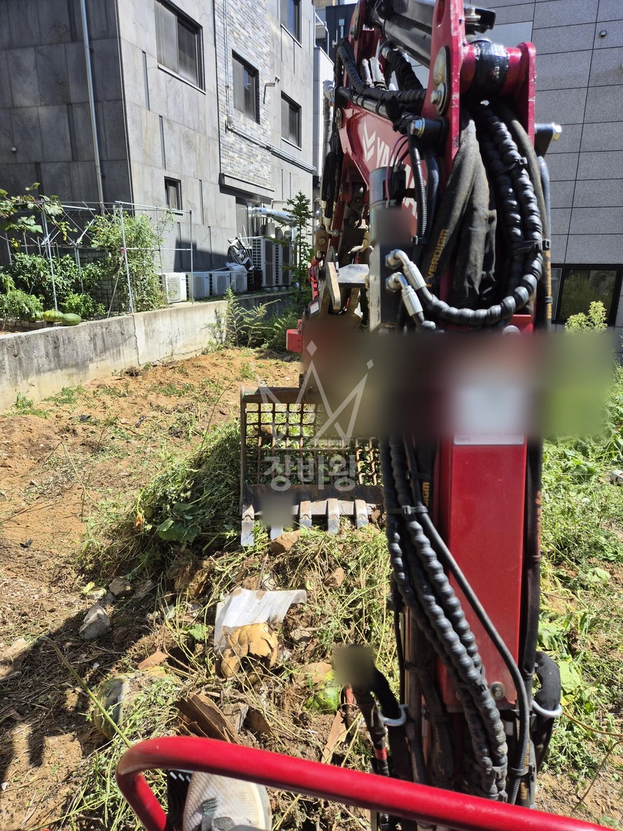 강원 원주시 반곡동 포크레인(굴착기) 주차장 자리 100평 평탄화 작업 작업사진 3