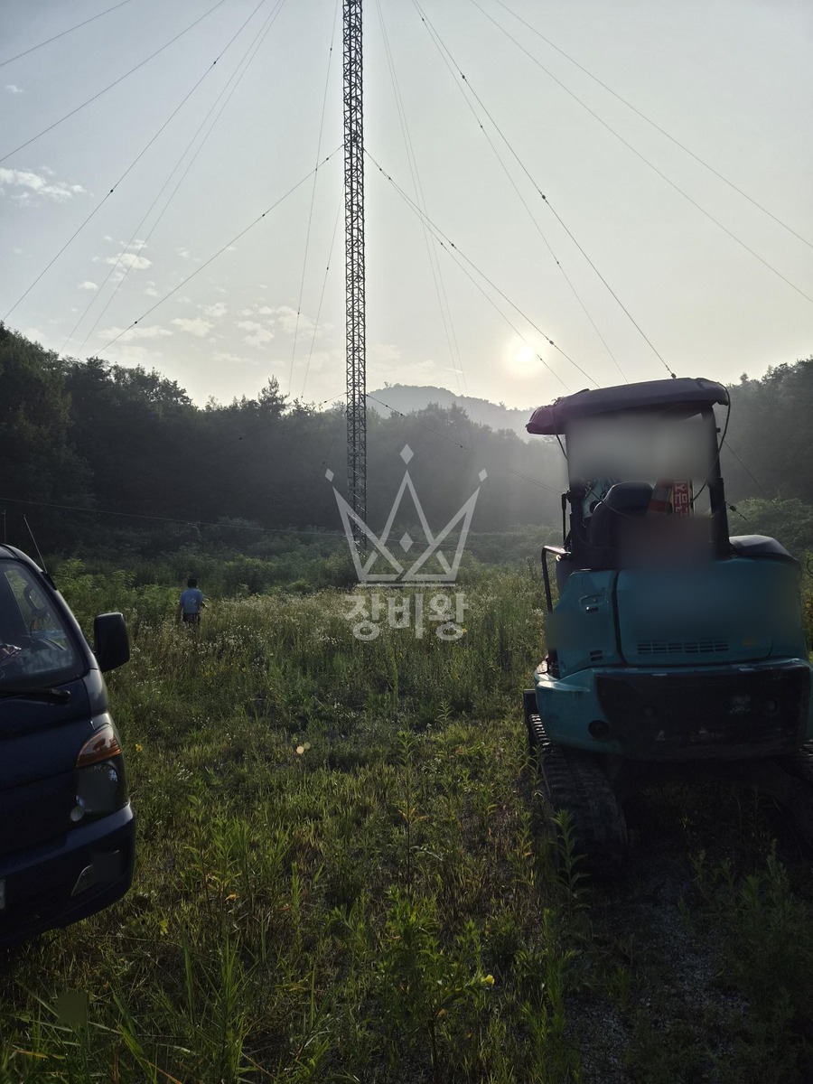 경기 이천시 설성면 포크레인(굴착기) 작업 현장 도착사진