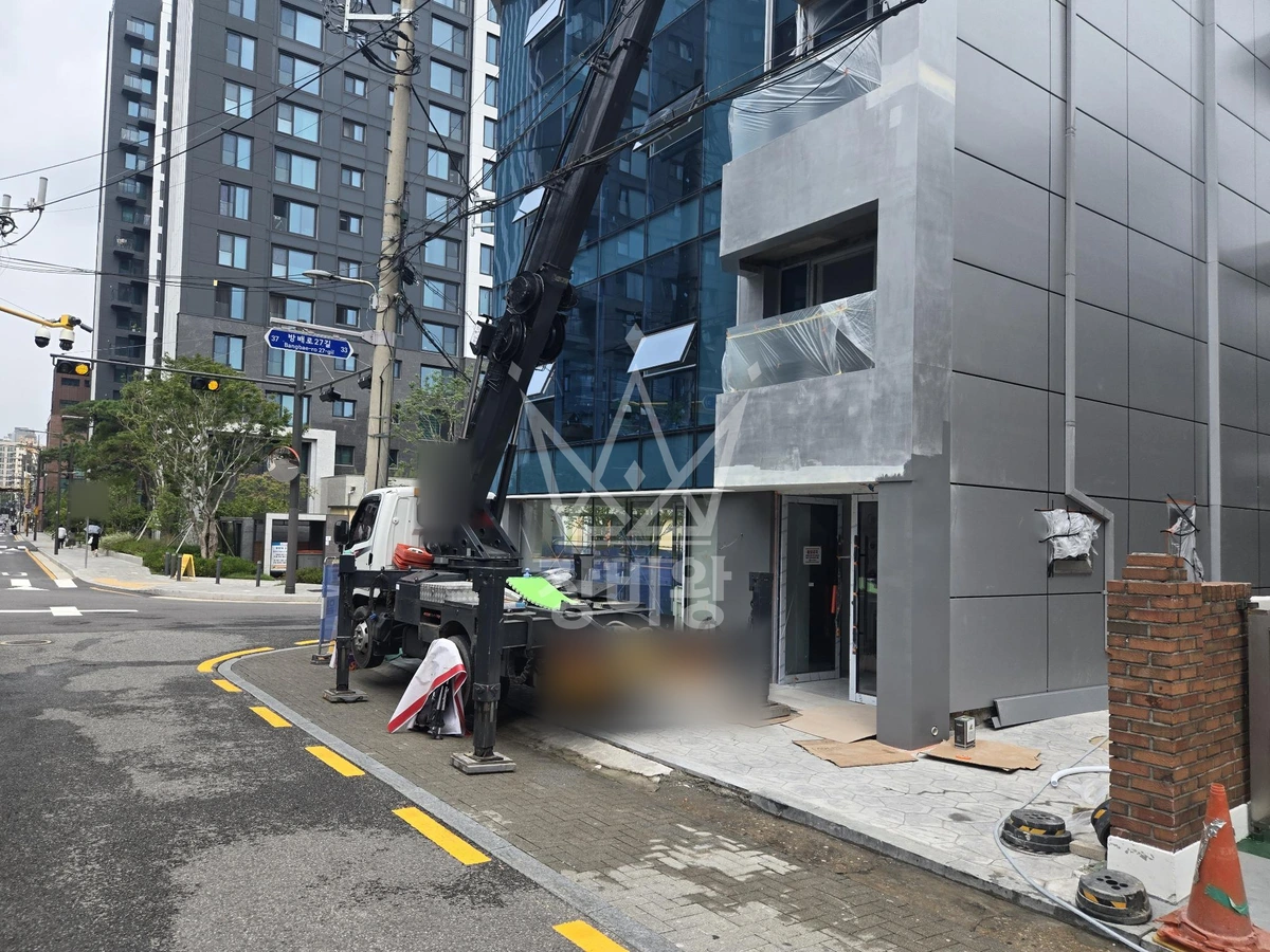 서울 서초구 방배동 2.5톤 스카이차 작업 현장 도착사진