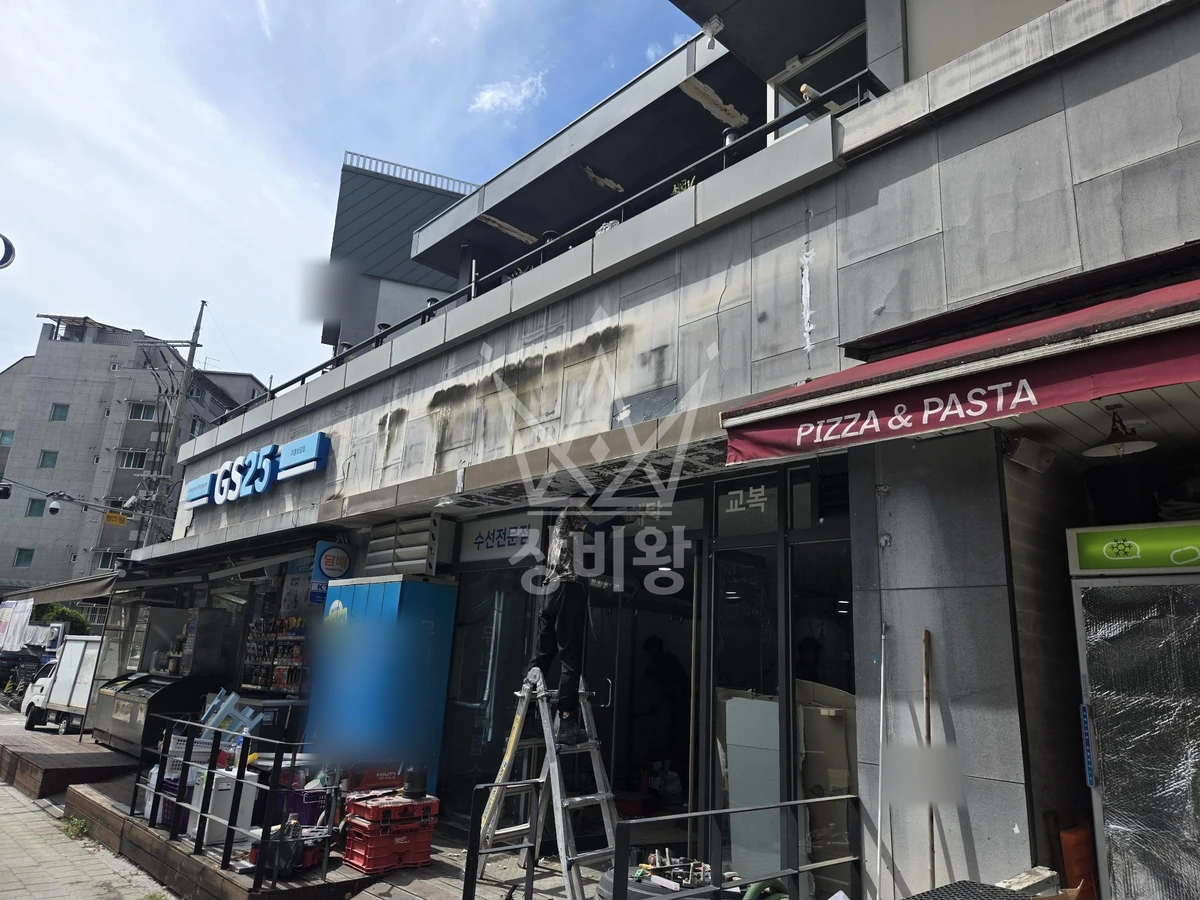 경기 용인시 기흥구 상갈동 2.5톤 스카이차 간판작업 작업완료사진 1
