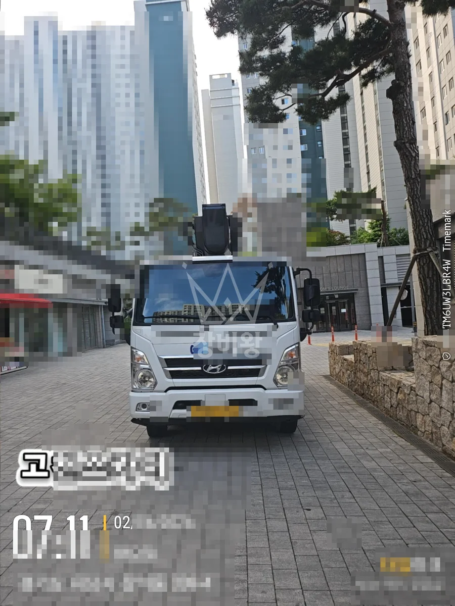 경기 하남시 감이동 3.5톤 스카이차 작업 현장 도착사진