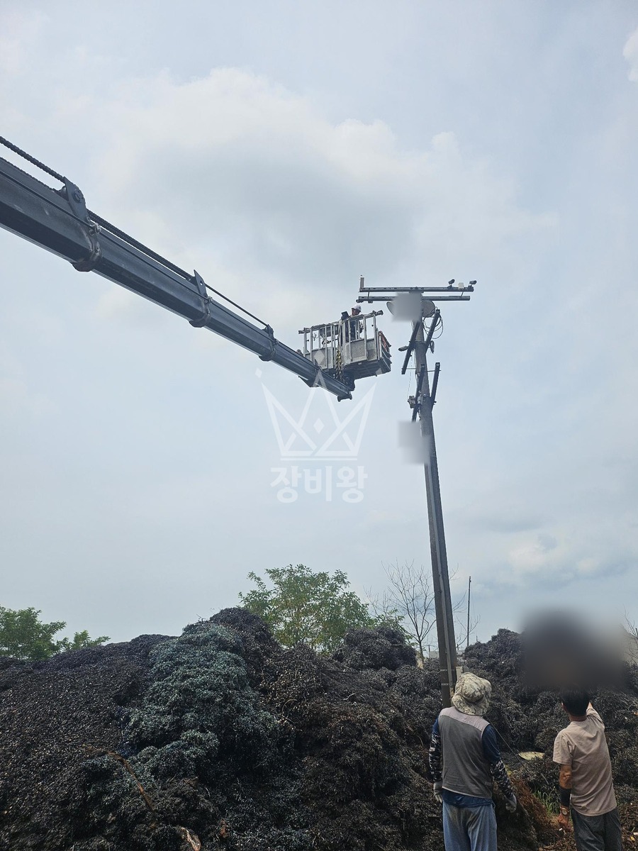 경기 화성시 만세구 남양읍 3.5톤 스카이차 cctv 설치 작업사진 3