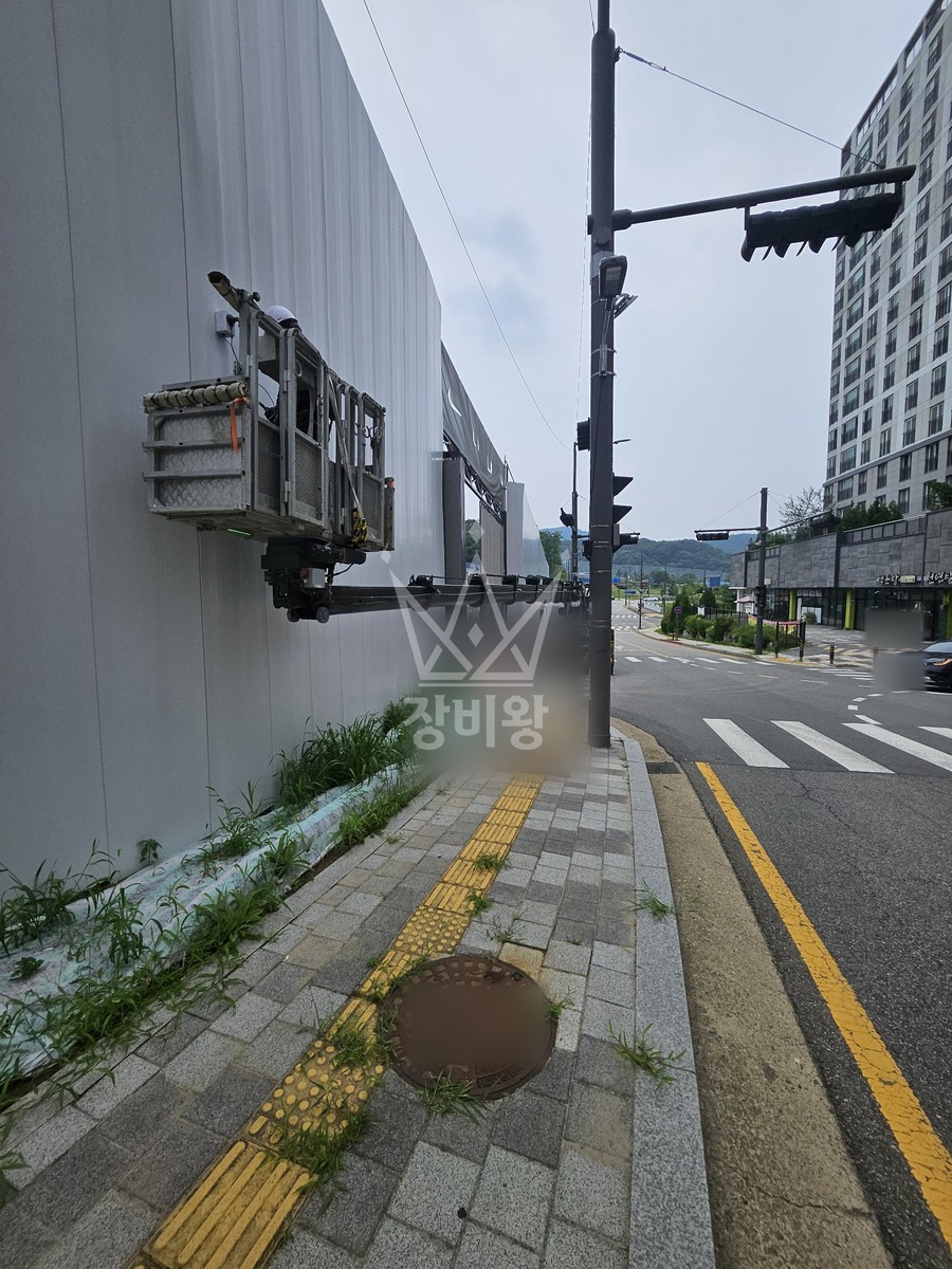 경기 의왕시 학의동 3.5톤 스카이차 cctv 설치 작업사진 3