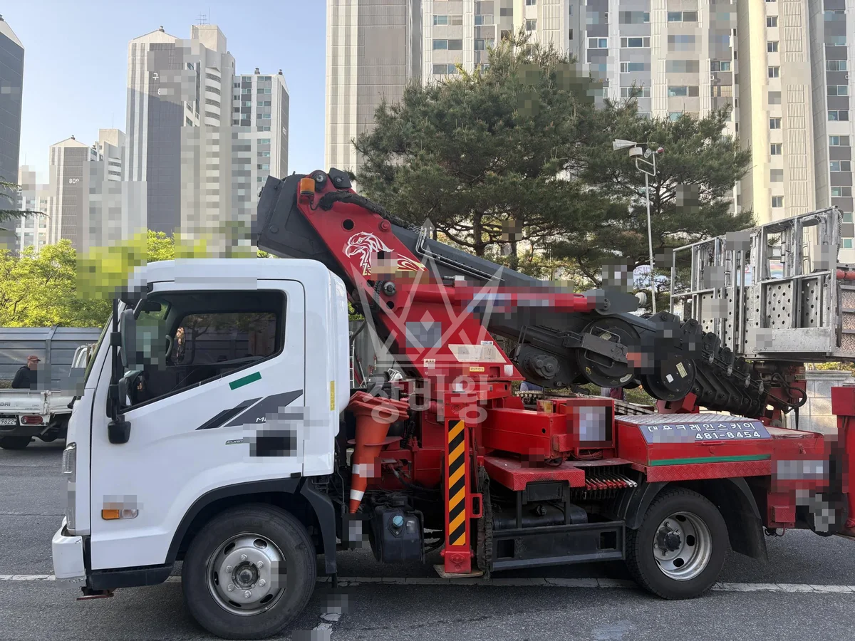 대전 서구 관저동 3.5톤 스카이차 작업 현장 도착사진