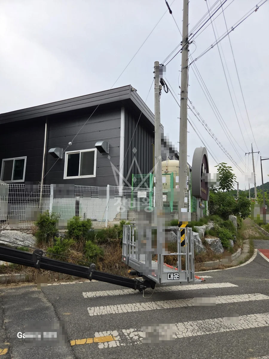 충남 부여군 은산면 3.5톤 스카이차 카메라교체 작업사진 3