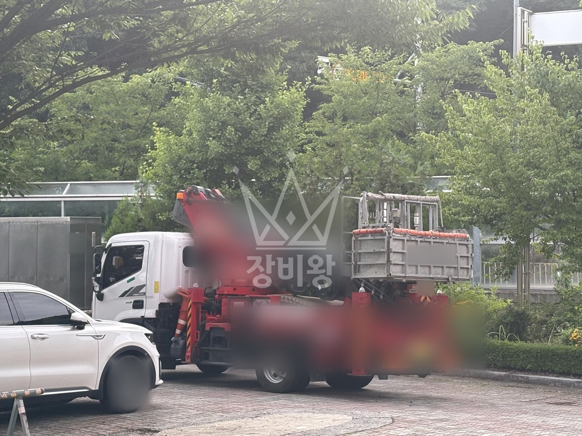 대전 서구 괴곡동 3.5톤 스카이차 작업 현장 도착사진