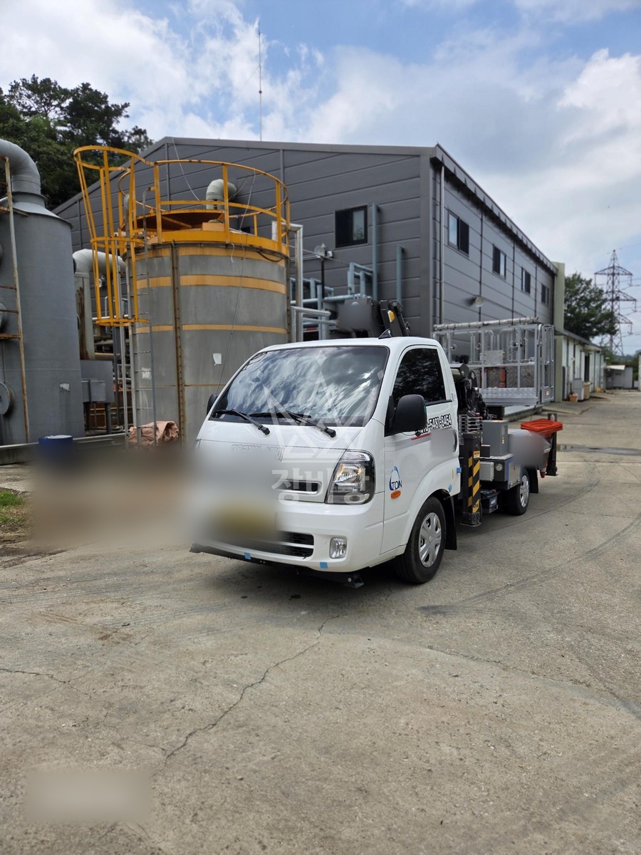 충남 부여군 장암면 1톤 스카이차 작업 현장 도착사진