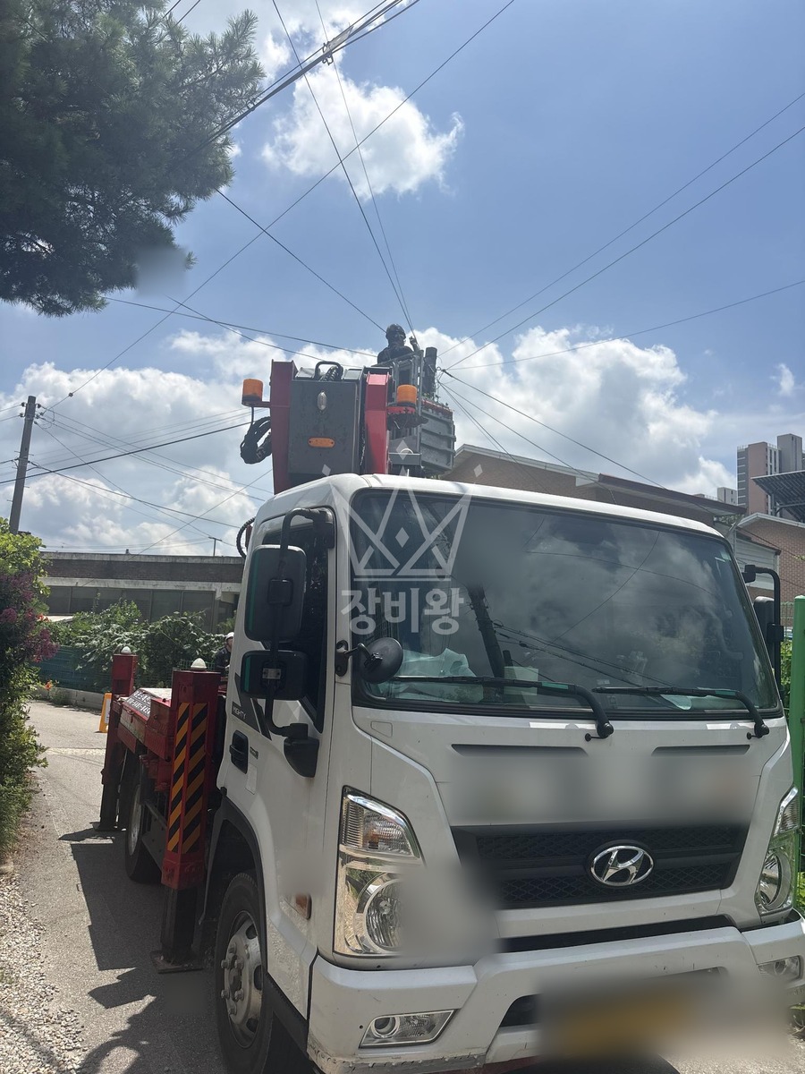 충북 청주시 흥덕구 가경동 3.5톤 스카이차 cctv 설치 작업사진 3
